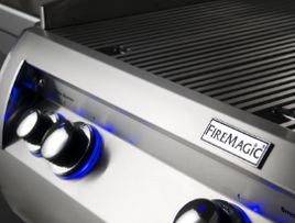 Close-up of a FireMagic Grill